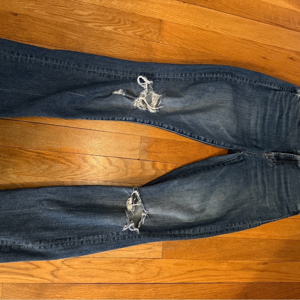 MOTHER The Insider Crop Step Chew in Dancing On Coals  size 25